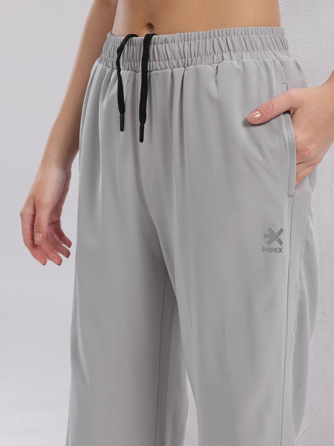 HRX by Hrithik Roshan Women Rapid-Dry Training Track Pants with Side Slits