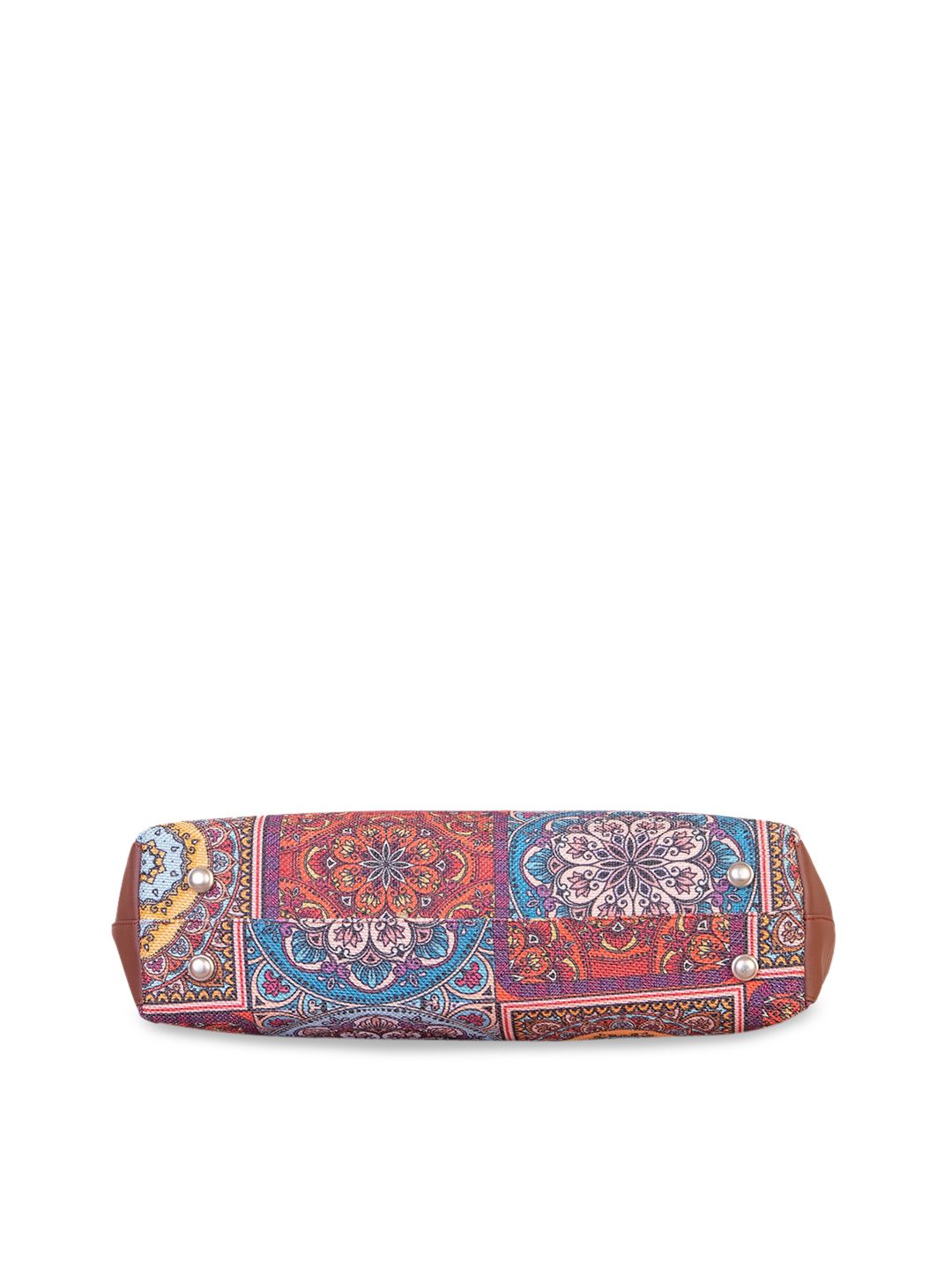 ZOUK Multicoloured Ethnic Motifs Mandala Printed Structured Tote Bag