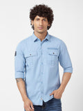 SPYKAR Cotton Linen Classic Opaque Casual Shirt