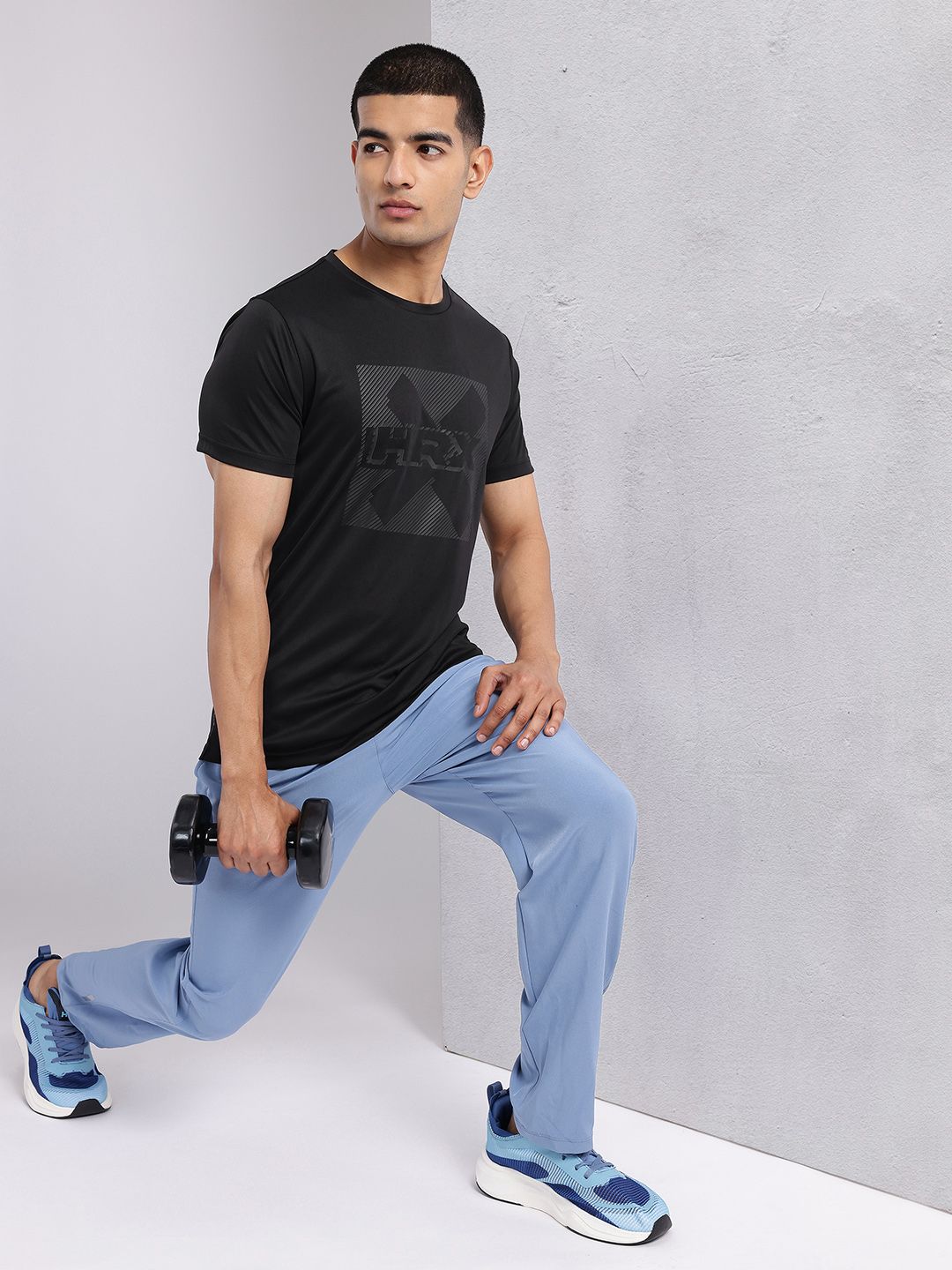 HRX by Hrithik Roshan Brand Logo Printed Rapid-Dry Training T-shirt