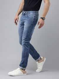 SPYKAR Men Slim Fit Low-Rise Heavy Fade Stretchable Jeans