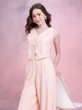 DressBerry Textured Pleated Co-Ords