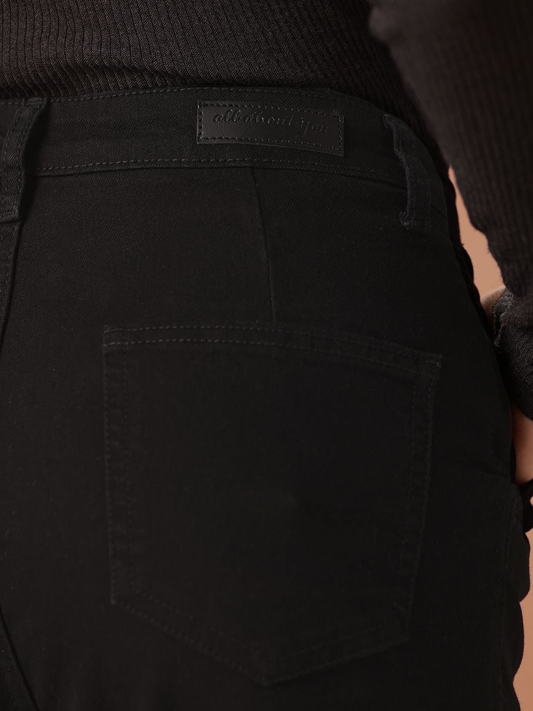 all about you Women Slim Bootcut High-Rise Stretchable Jeans