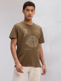 HRX by Hrithik Roshan Printed Pure Cotton Yoga T-shirt