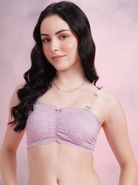 DressBerry Floral Bandeau Full Coverage Lightly Padded Bra