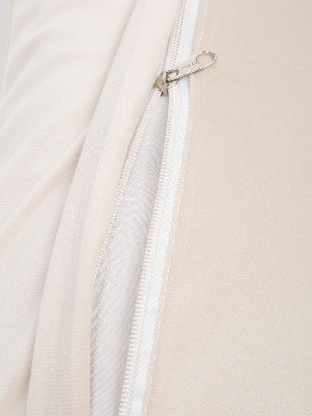 HOSTA HOMES Cream Set of 2 Floral Velvet Square Cushion Covers