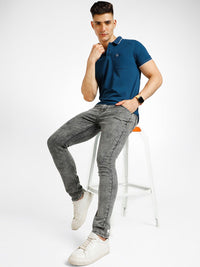 Urbano Fashion Men Regular Fit Heavy Fade Stretchable Jeans