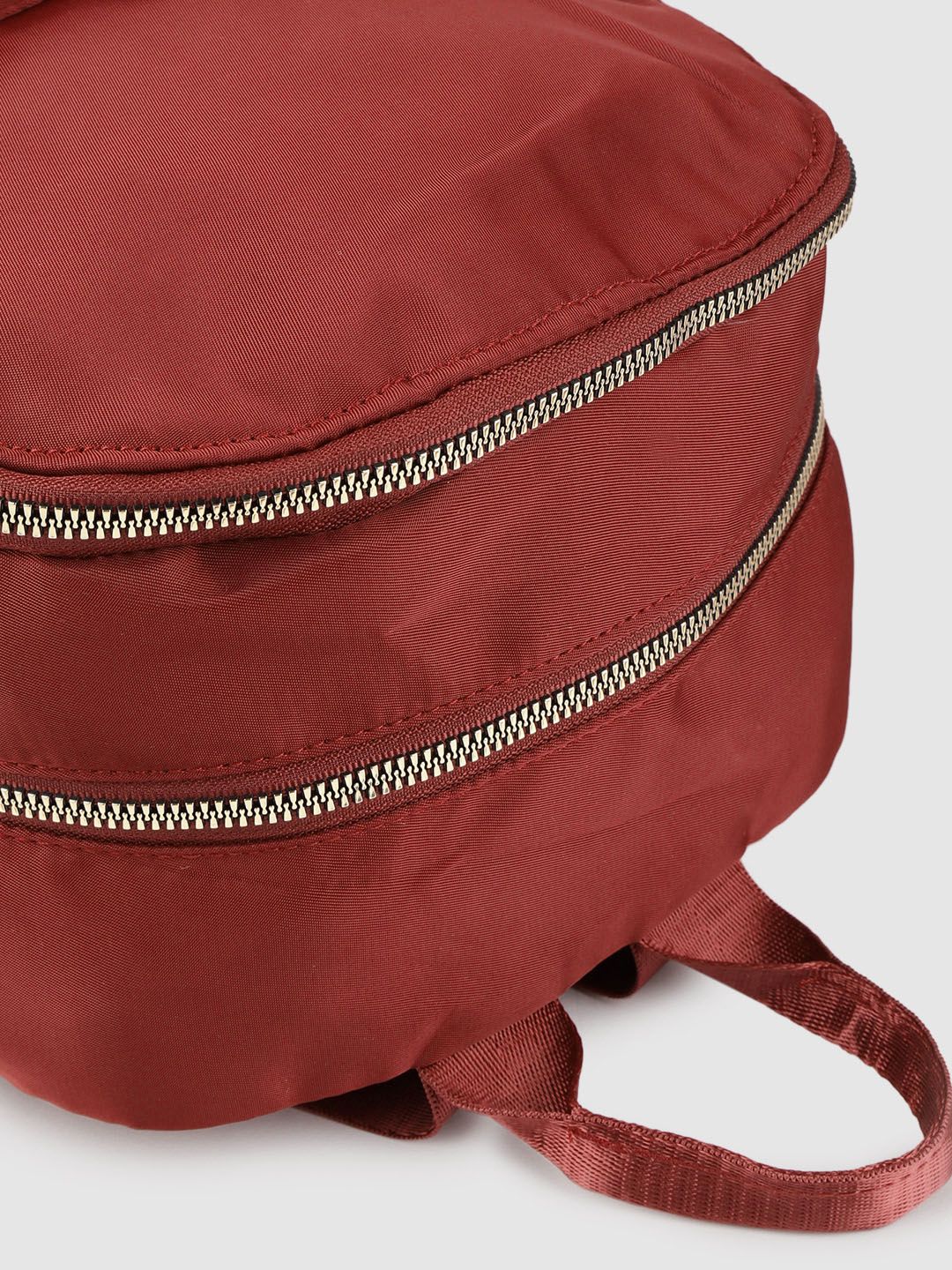 Lino Perros Women Maroon Solid Laptop Backpack