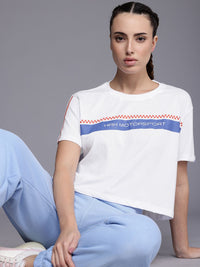 HRX by Hrithik Roshan HRXGT Brand Logo Printed Drop-Shoulder Lifestyle Relaxed Fit T-shirt