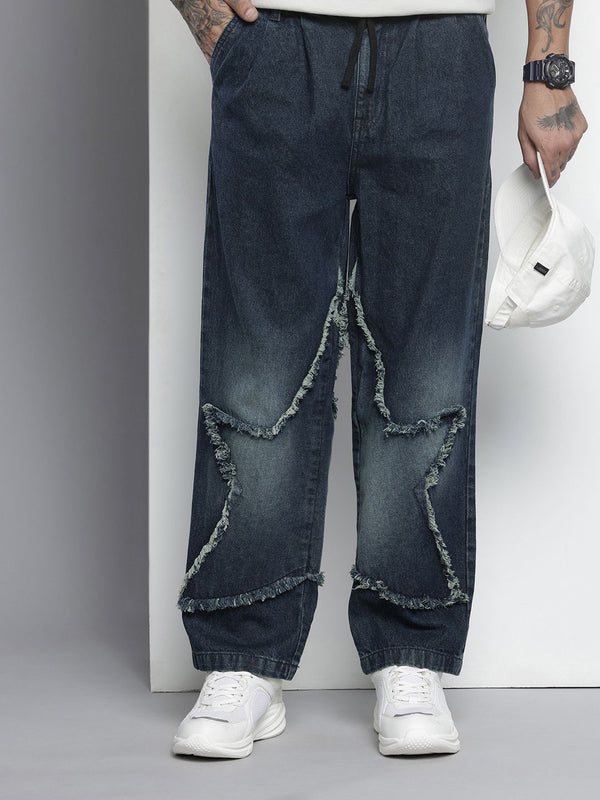 The Indian Garage Co Men Relaxed Fit Pure Cotton Jeans