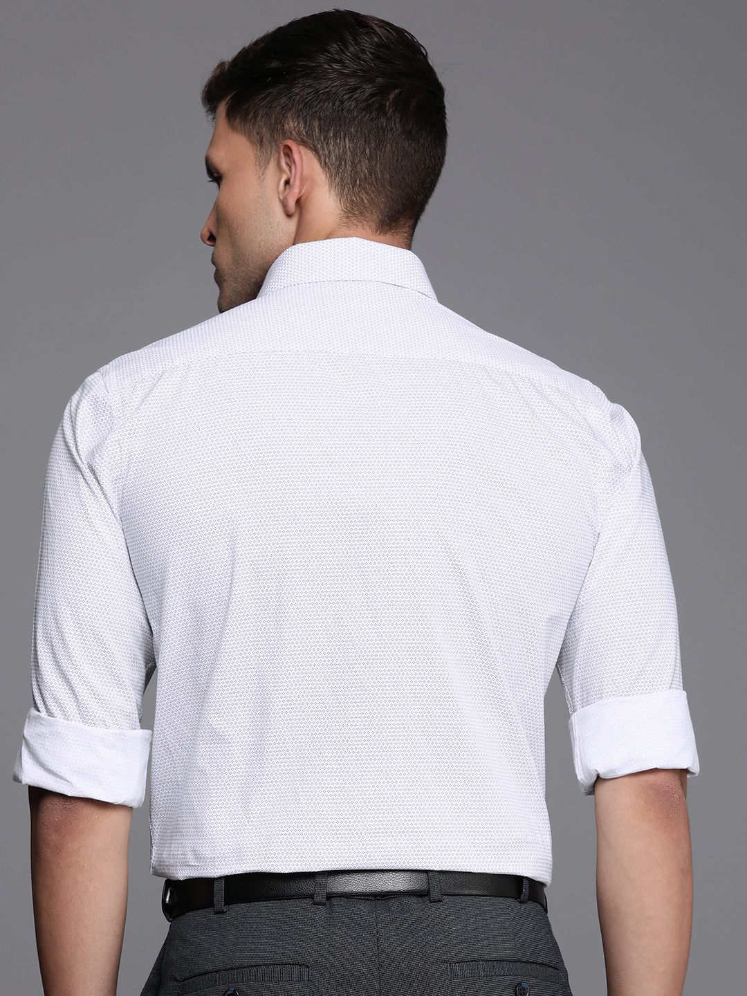 Raymond Slim Fit Printed Pure Cotton Formal Shirt