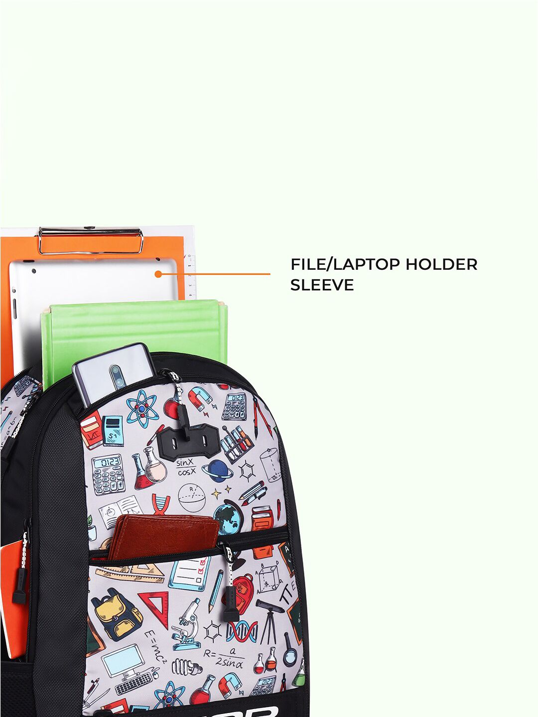 Gear Boys Graphic Printed Backpack