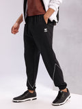 HRX by Hrithik Roshan Men Contrast Piping Mid-Rise Lifestyle Joggers