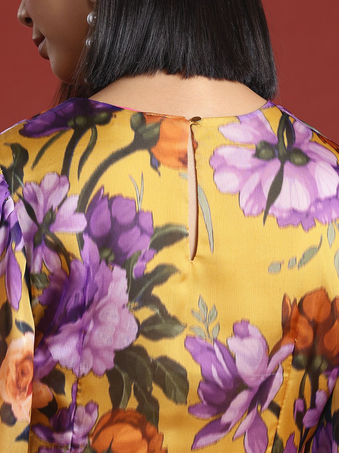 all about you Floral Print A-Line Mini Dress