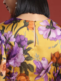 all about you Floral Print A-Line Mini Dress