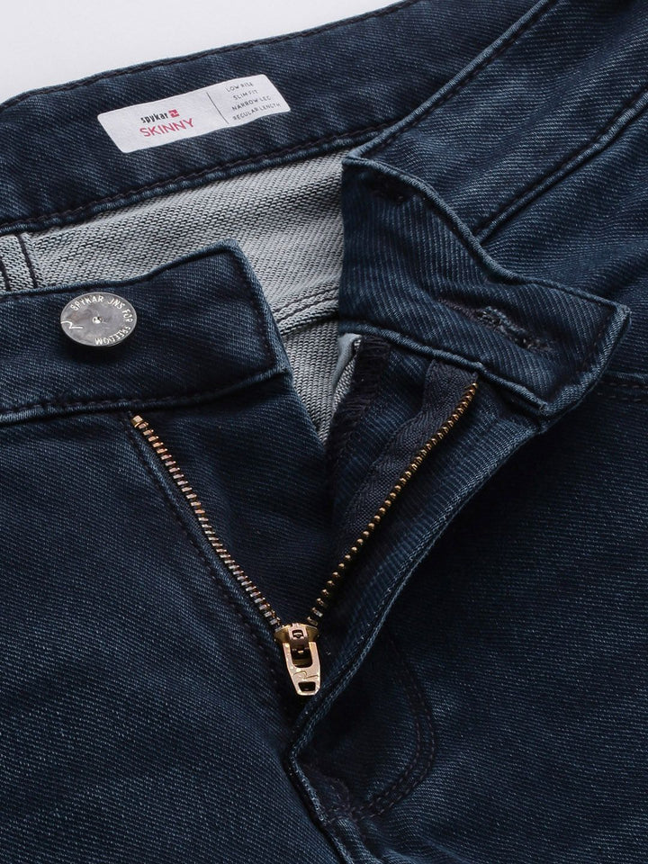 SPYKAR Men Skinny Fit Low-Rise Heavy Fade Stretchable Jeans