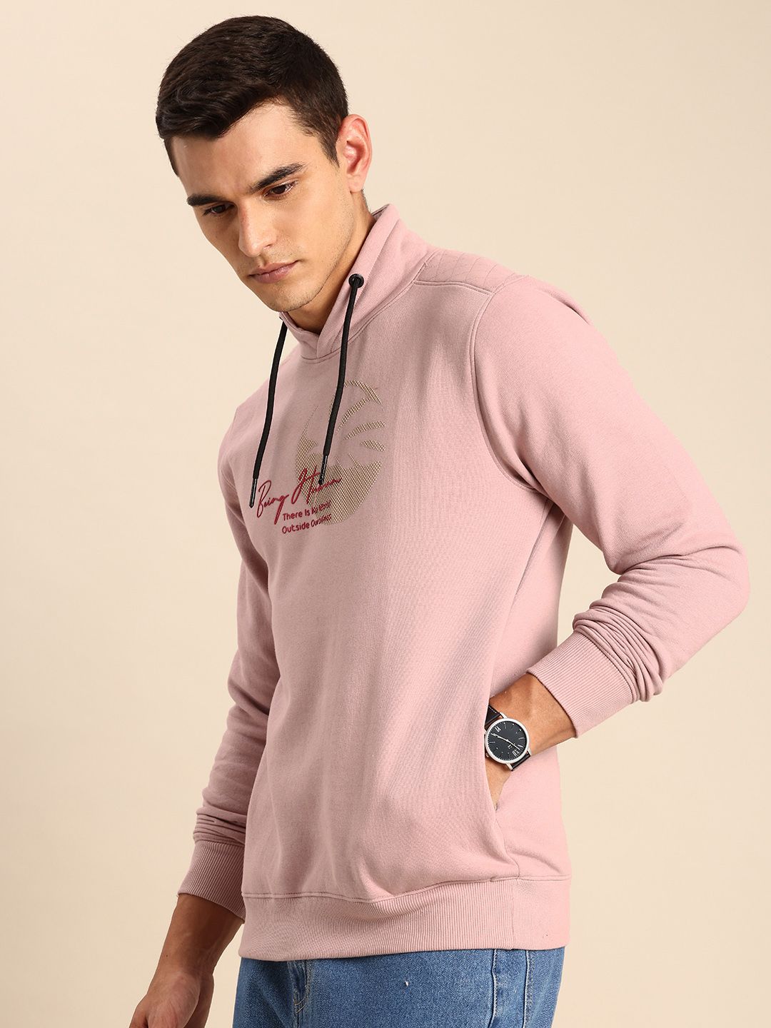 Being Human Brand Logo Printed Sweatshirt