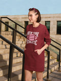 DressBerry Printed Mini Sweatshirt Dress