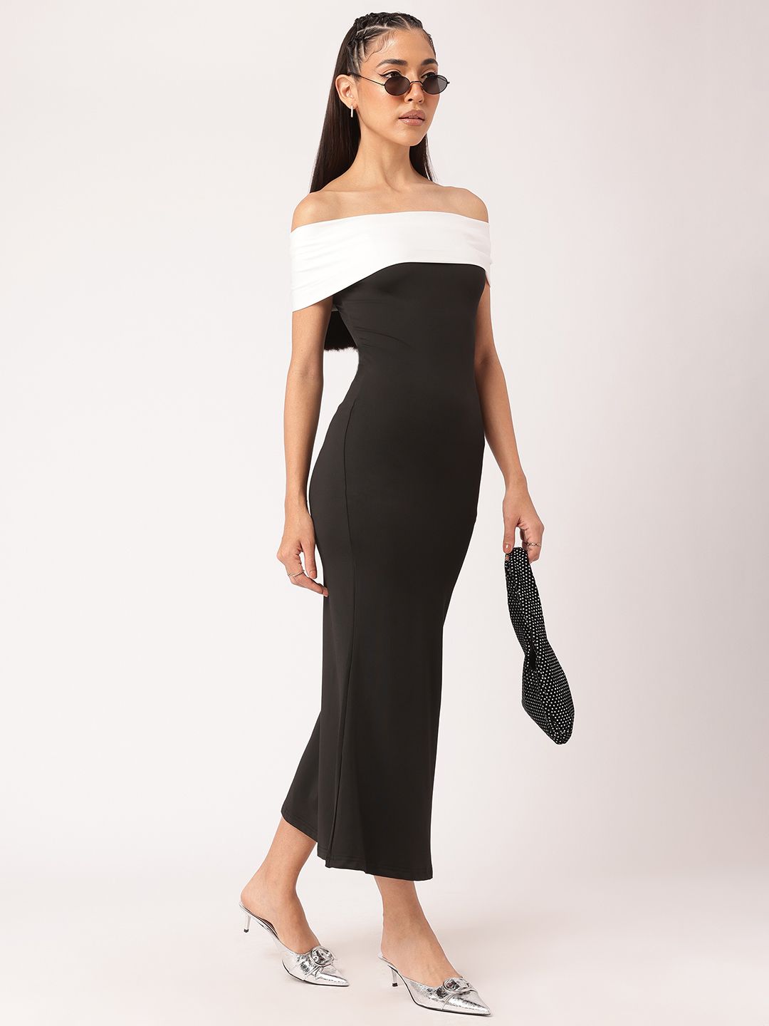 Dressberry Off-bahu Bergaya Bodycon Bom Bom