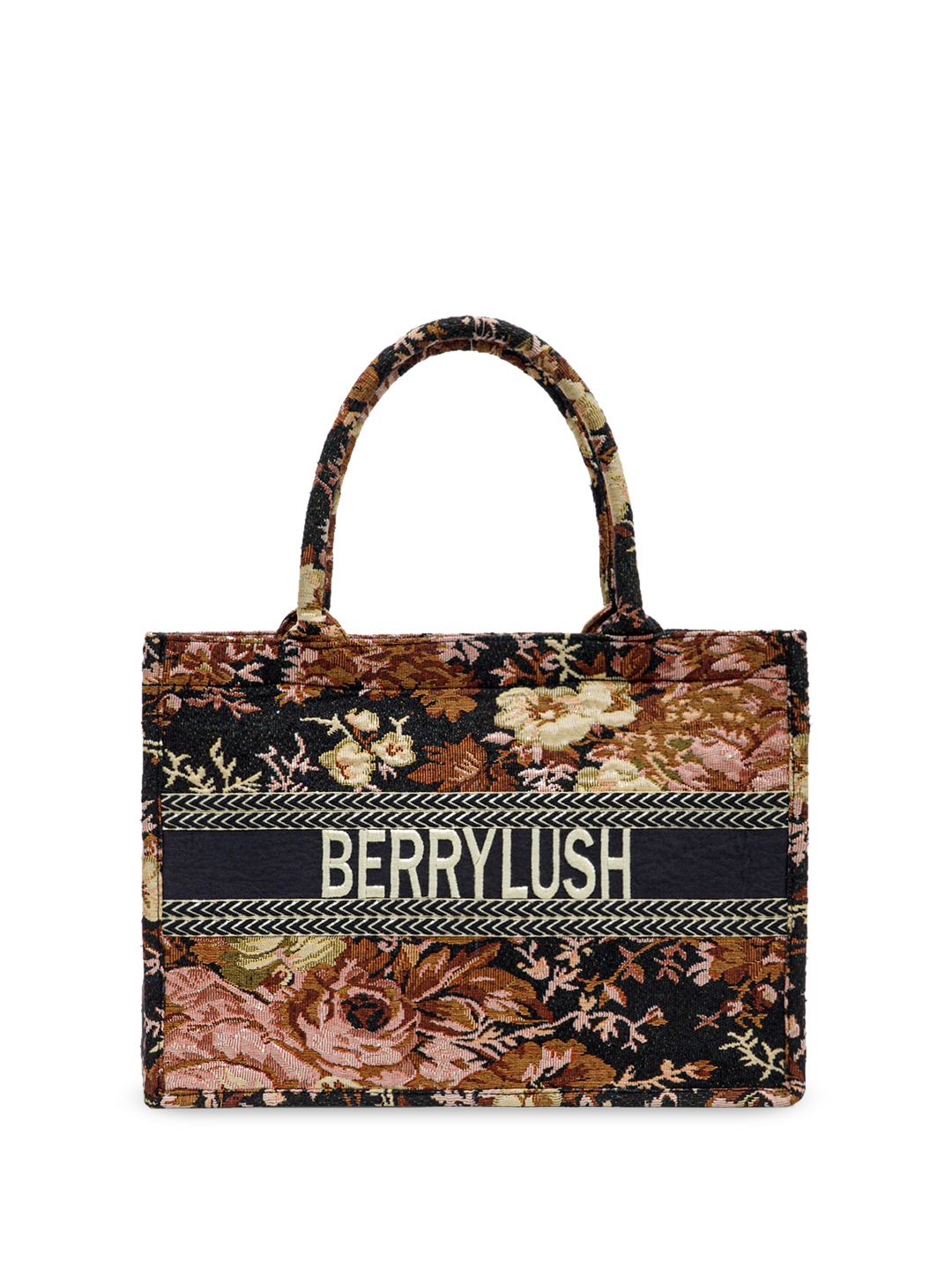 Berrylush Printed Structured Tote Bag