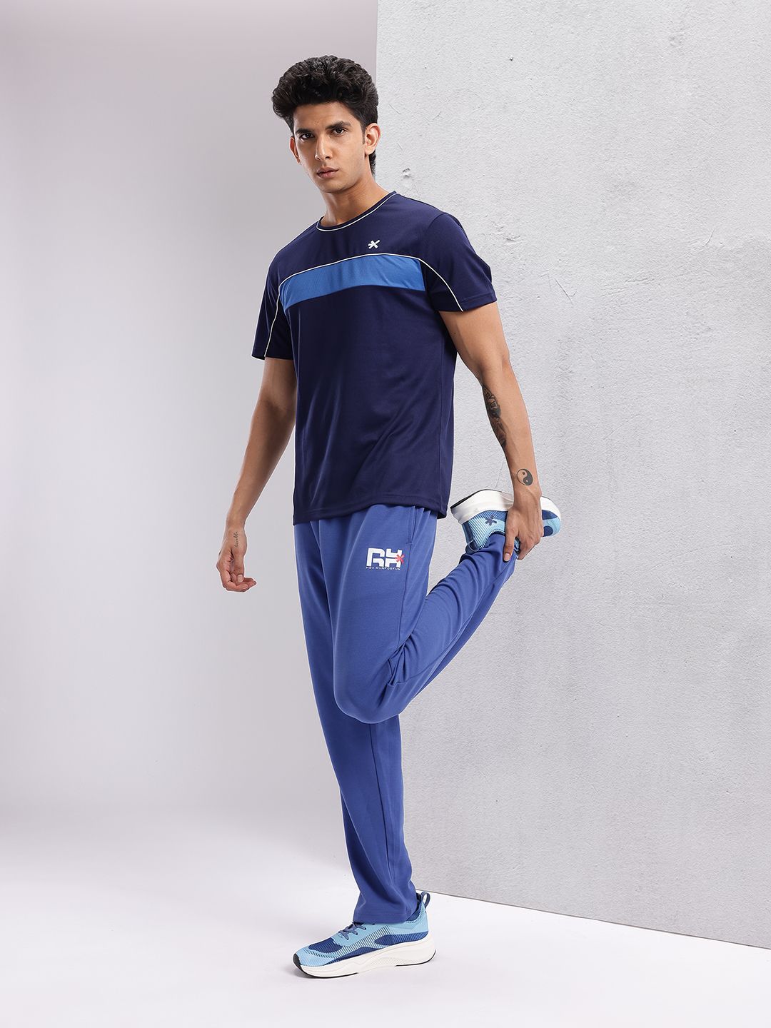 HRX by Hrithik Roshan Striped Rapid-Dry Running T-shirt