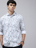 Park Avenue Pure Cotton Slim Fit Floral Printed Shirt