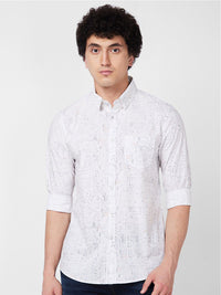 SPYKAR Abstract Opaque Printed Cotton Casual Shirt