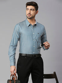 Thomas Scott  Classic Slim Fit Striped Pure Cotton Formal Shirt