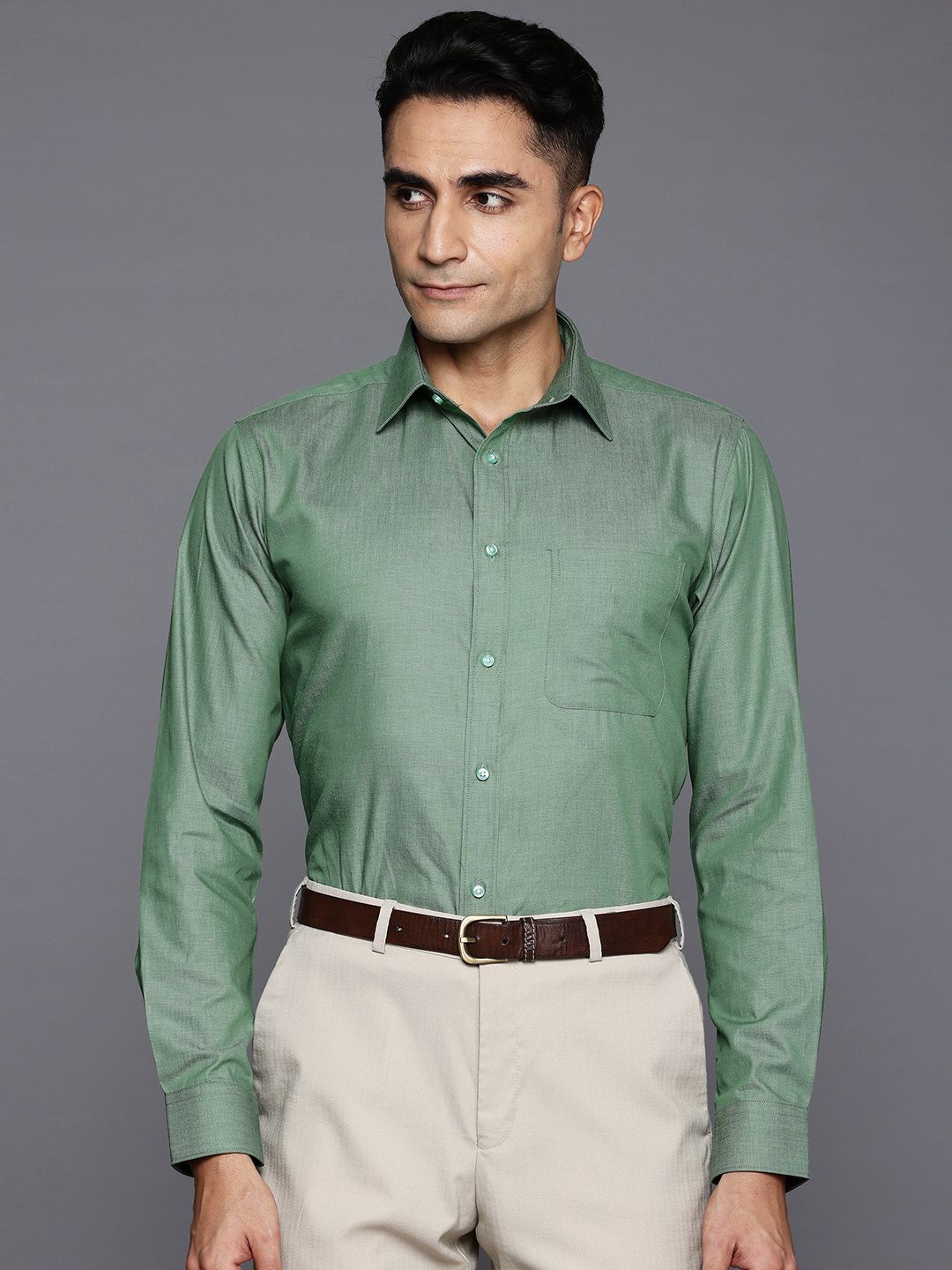 Raymond Pure Cotton Slim Fit Formal Shirt