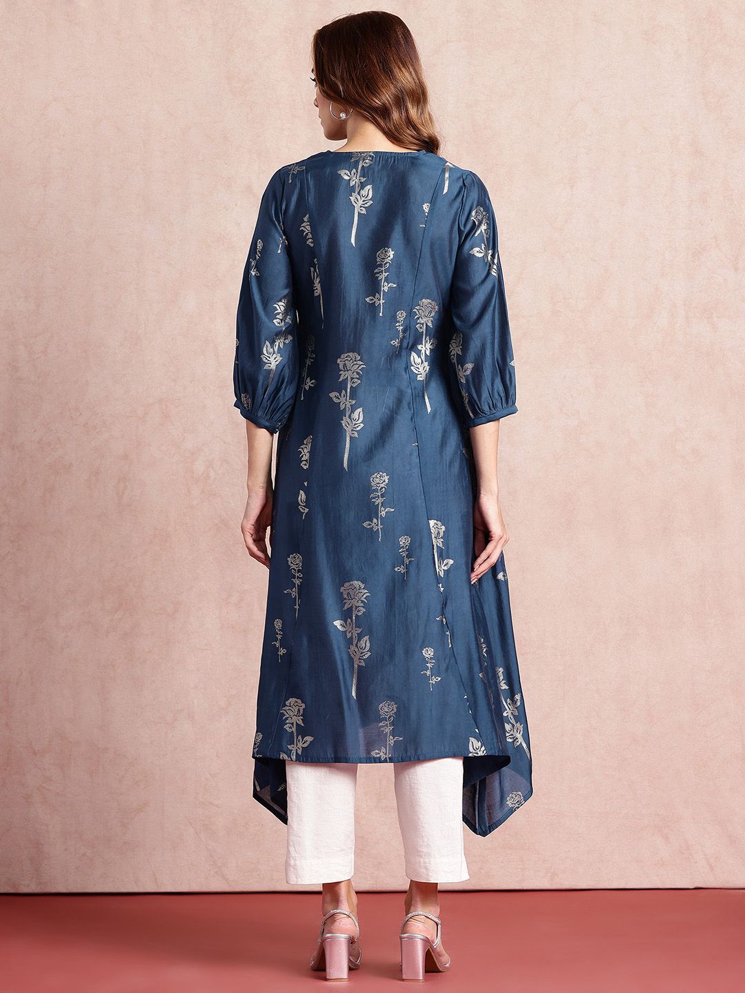 all about you Floral Printed Gotta Patti Kurta