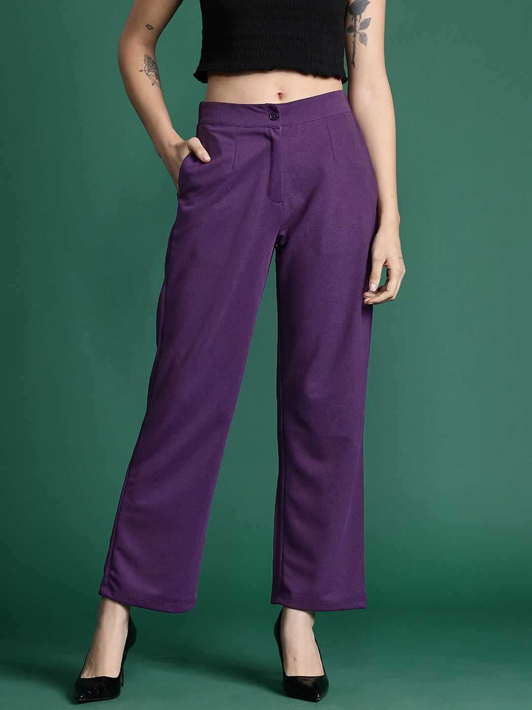 DressBerry Women Pleated Trousers