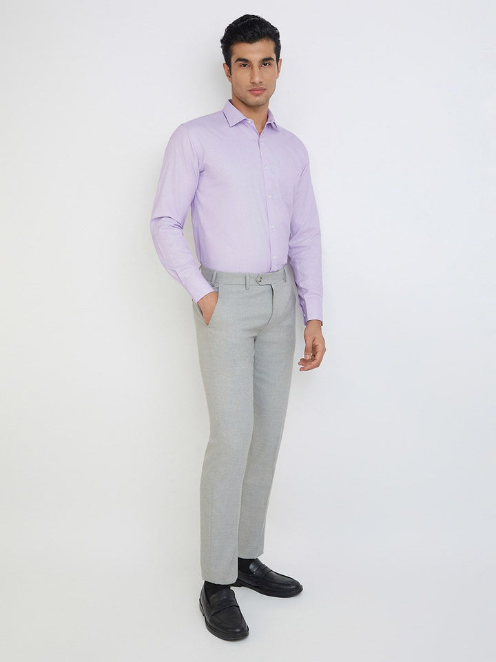 Park Avenue Self Design Slim Fit Opaque Formal Shirt