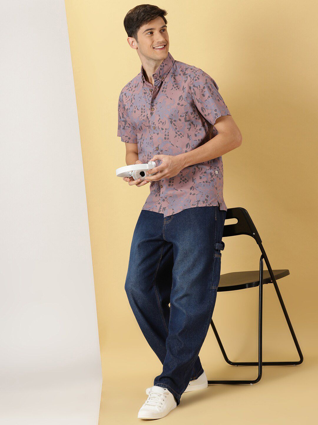 Thomas Scott Smart Printed Cotton Casual Shirt