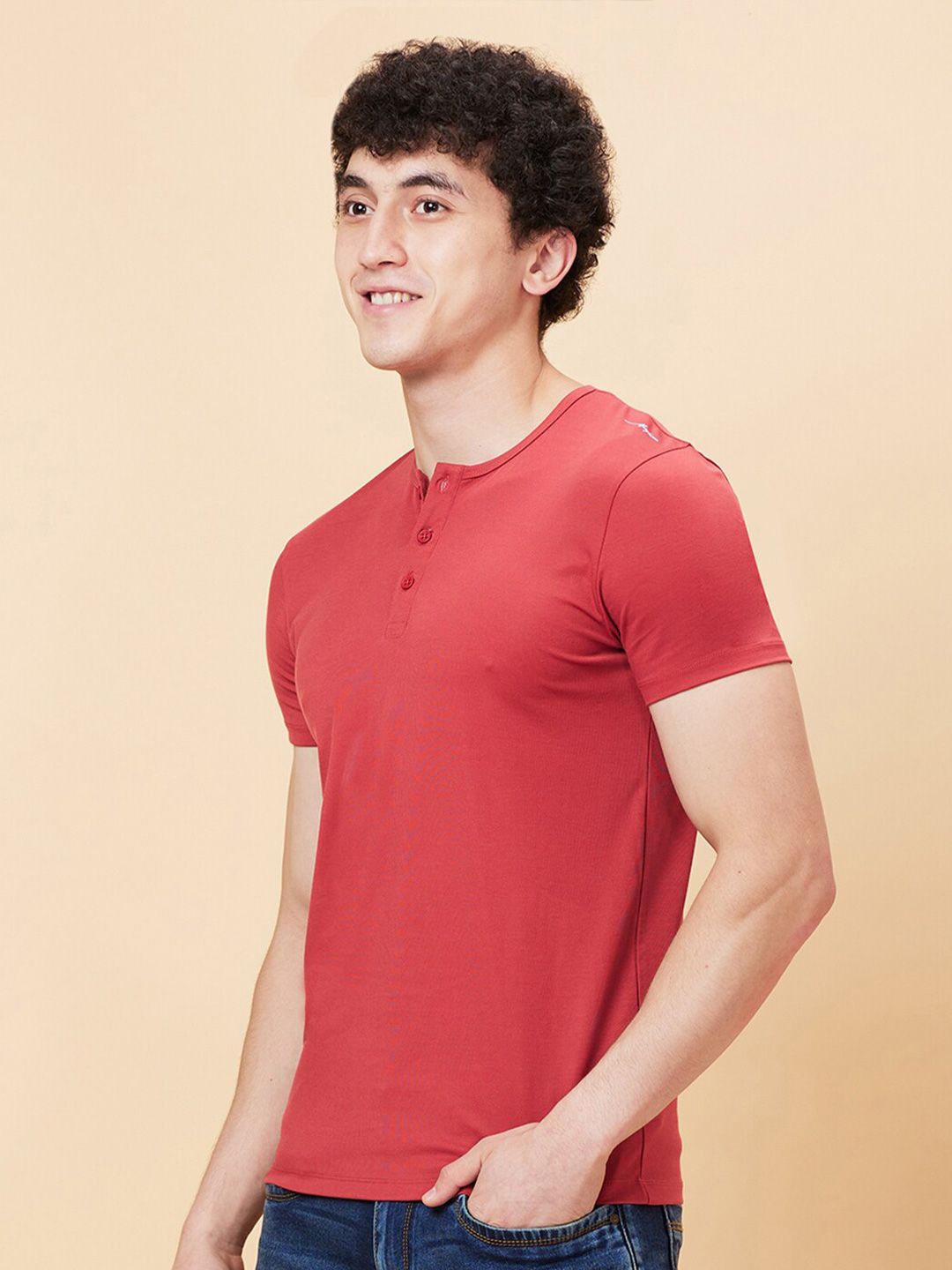 Being Human Henley Neck T-shirt