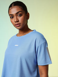 HRX by Hrithik Roshan Typography Printed Rapid-Dry Running Boxy T-shirt