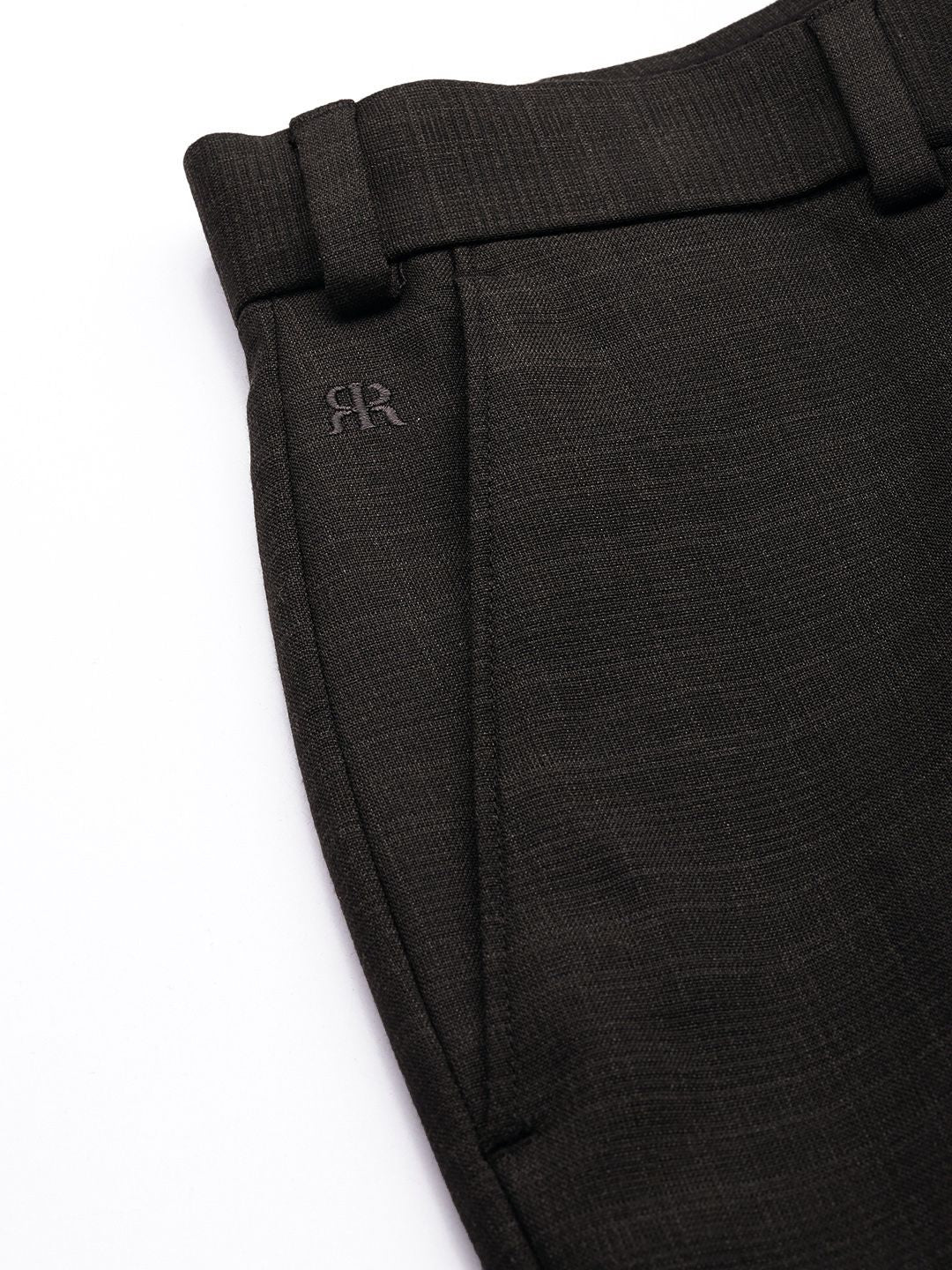 Raymond Men Checked Slim Fit Formal Trousers