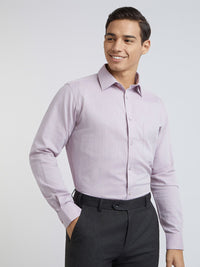 Raymond Self Design Slim Fit Pure Cotton Formal Shirt