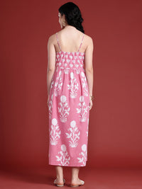 Anouk Floral Printed A-Line Ethnic Dress