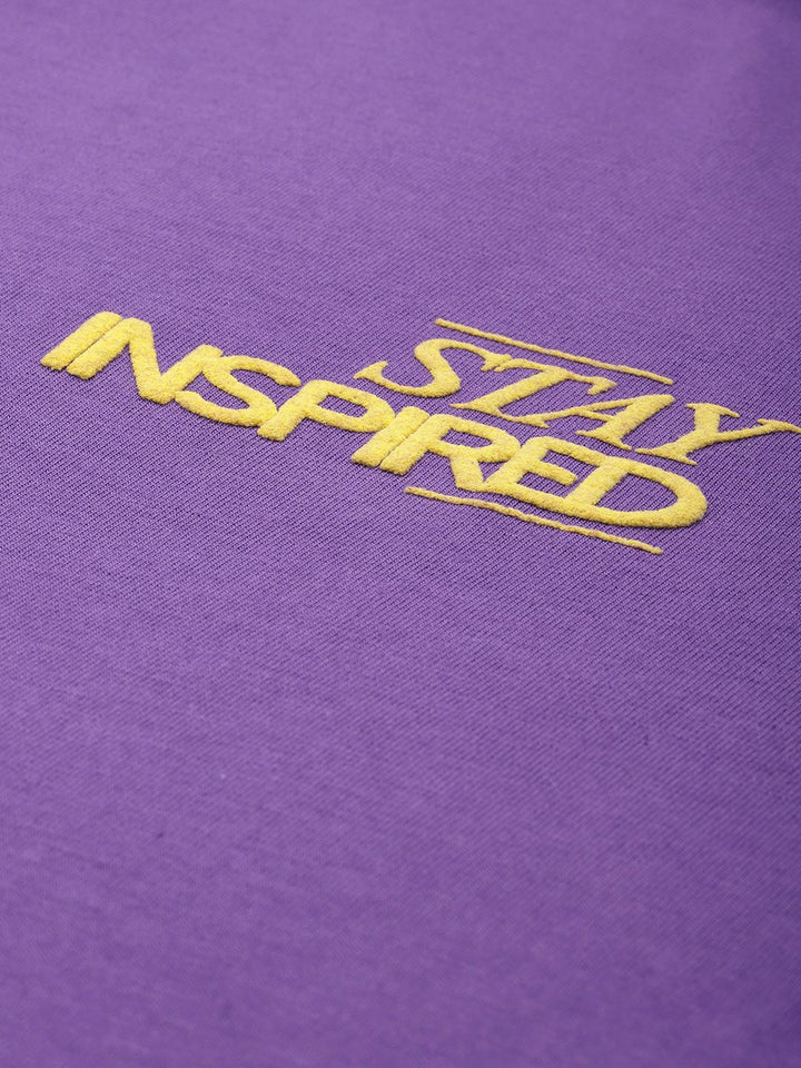 DILLINGER Typography Printed Oversized Pure Cotton T-shirt