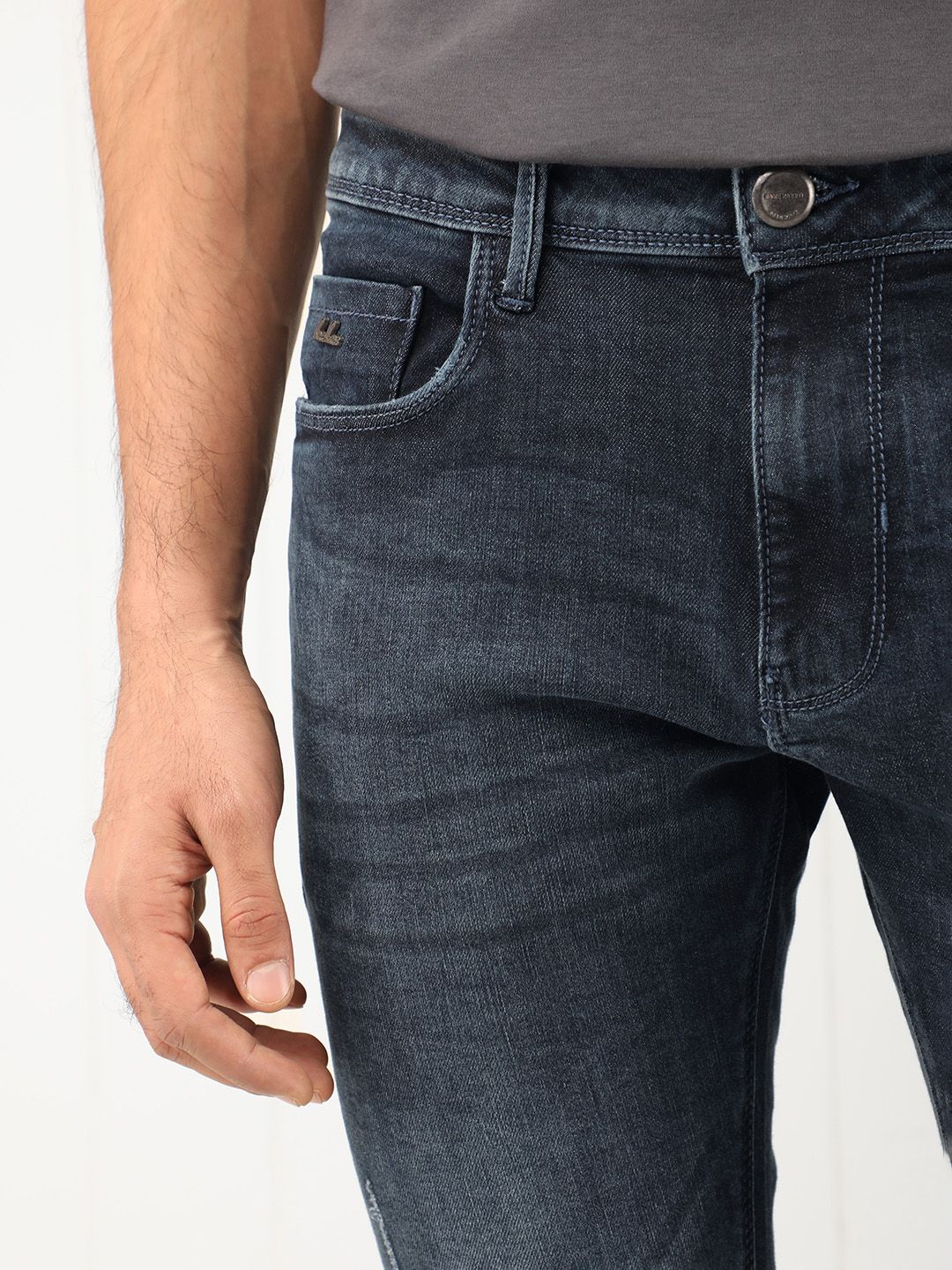 RARE RABBIT Men Lormes Slim Fit Cotton Jeans