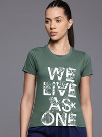 HRX by Hrithik Roshan Typography Printed Pure Cotton T-shirt