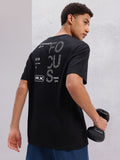 HRX by Hrithik Roshan Typography Printed Drop-Shoulder Sleeves Training T-shirt