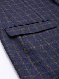 Raymond Checked Single-Breasted Contemporary Fit Formal Blazer