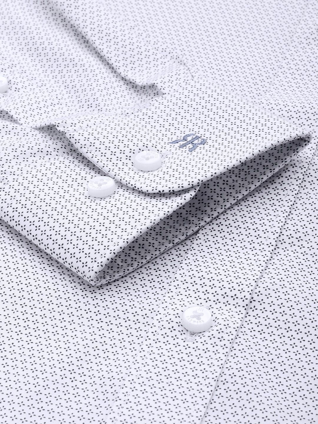 Raymond Slim Fit Printed Pure Cotton Formal Shirt