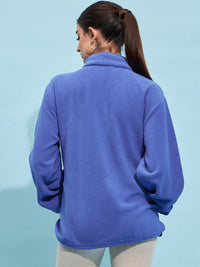 STREET 9 High Neck Crop Sweatshirt