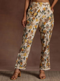 Libas Floral Printed Kurta With Trouser