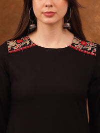 Anouk Ethnic Motifs Embroidered A-Line Kurta
