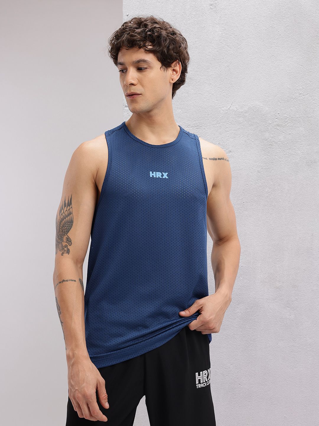 HRX by Hrithik Roshan Perforated Rapid-Dry Training T-shirt