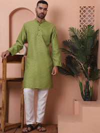 Jompers Men Woven Design Kurtas