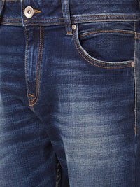 SPYKAR Men Kano Slim Fit Mildly Distressed Heavy Fade Stretchable Jeans